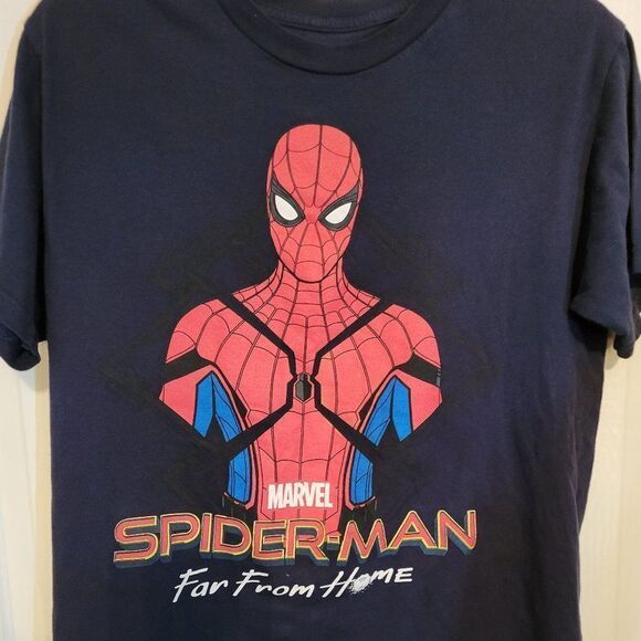 SPIDERMAN NAVY BLUE SHIRT - Picture 4 of 12